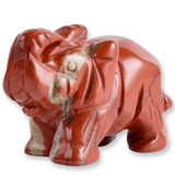 🐘Éléphant de Jaspe Rouge🎈