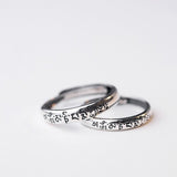 Bague pour Couple Porte bonheur Argent