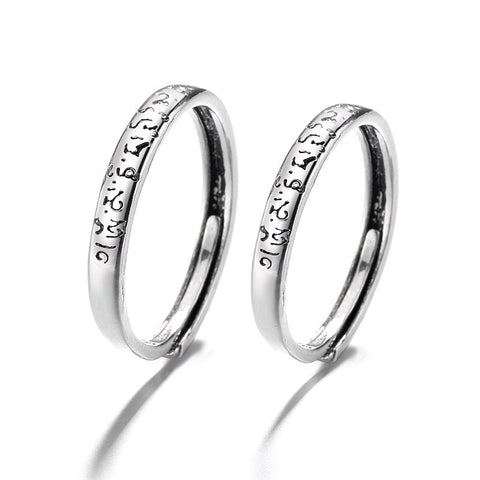 Bague pour Couple Porte bonheur Argent