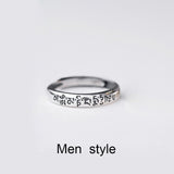 Bague pour Couple Porte bonheur Argent